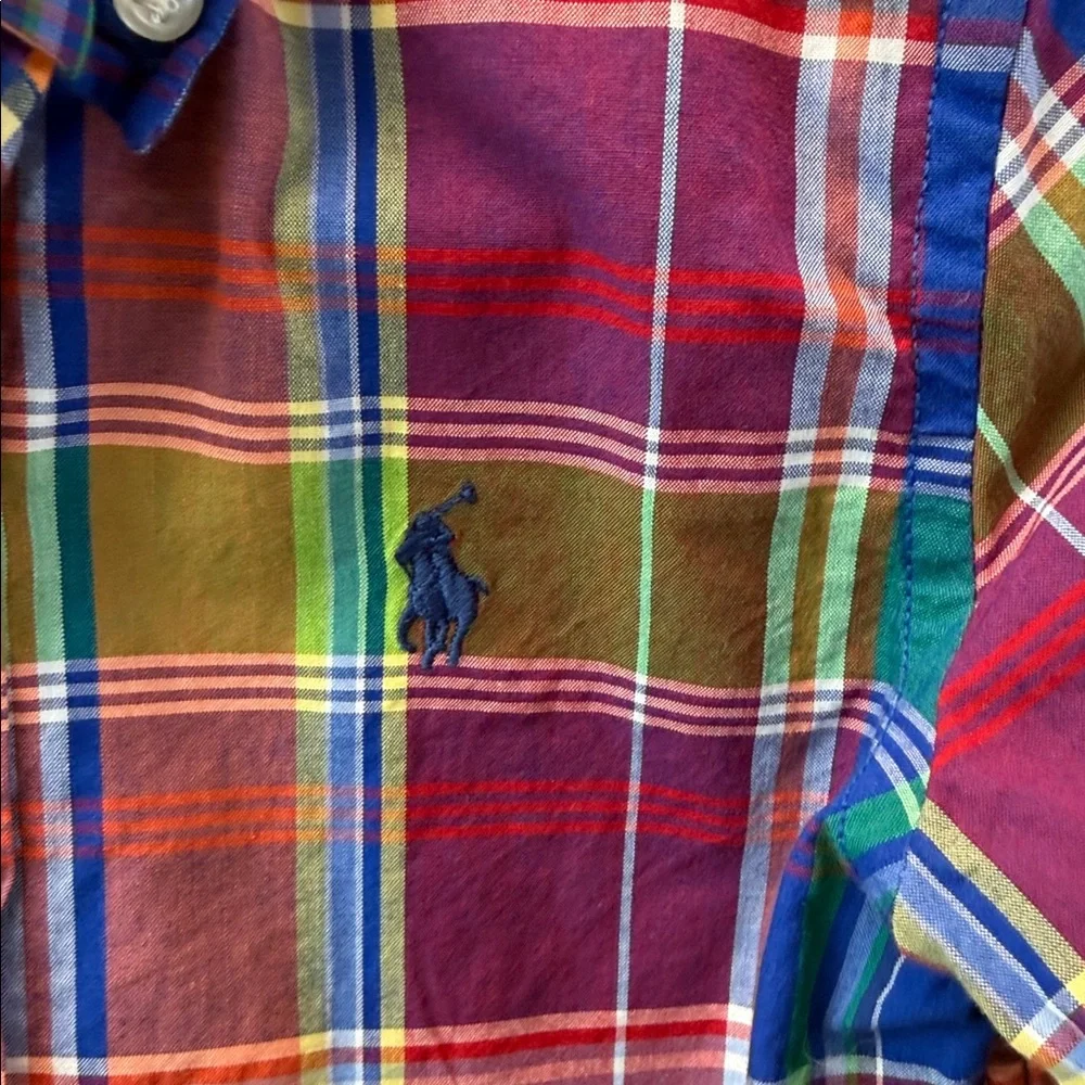 Baby Boy's Ralph Lauren Colorful Plaid Shirt‎